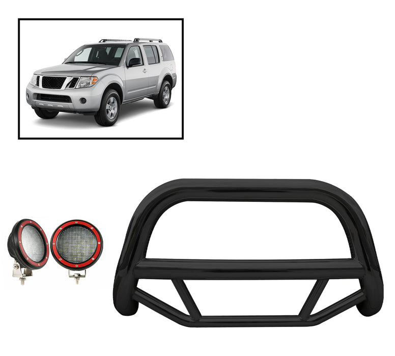 Black Horse Off Road MBB-NIC6105-PLFR Black Steel No skid plate - Truck Part Superstore