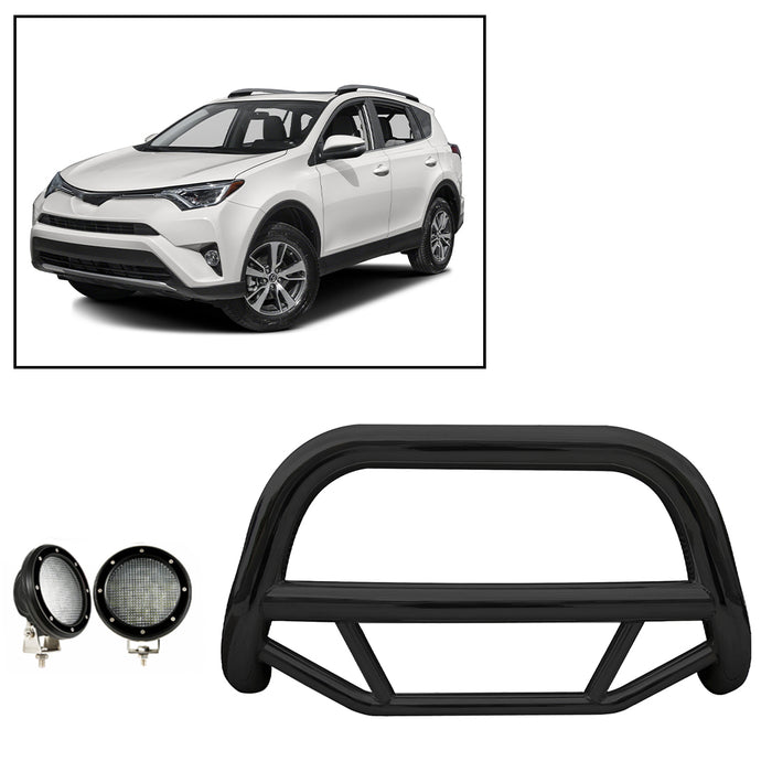 Black Horse Off Road MBB-TOB4401-PLFB Black Steel No skid plate - Truck Part Superstore