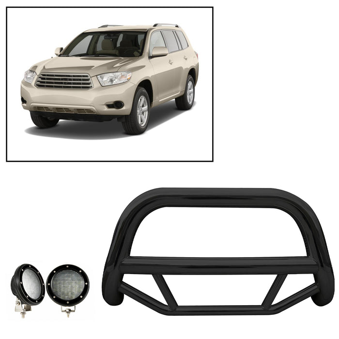 Black Horse Off Road MBB-TOF5107-PLFB Black Steel No skid plate - Truck Part Superstore