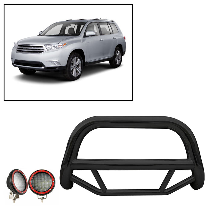 Black Horse Off Road MBB-TOF5207-PLFR Black Steel No skid plate - Truck Part Superstore
