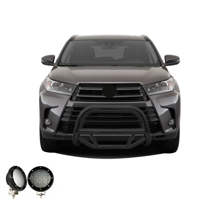 Black Horse Off Road MBB-TOF5307-PLFB Black Steel No skid plate - Truck Part Superstore
