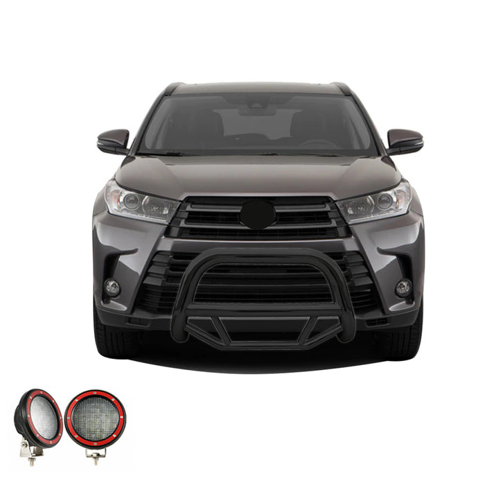 Black Horse Off Road MBB-TOF5307-PLFR Black Steel No skid plate - Truck Part Superstore