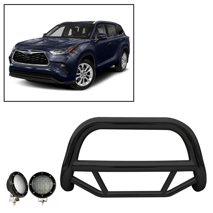 Black Horse Off Road MBB-TOF5407-PLFB Black Steel No skid plate - Truck Part Superstore