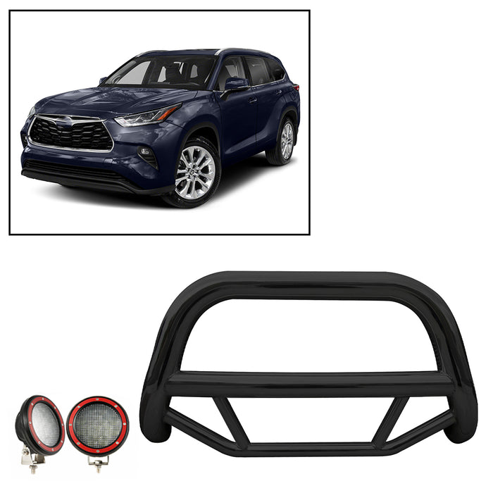 Black Horse Off Road MBB-TOF5407-PLFR Black Steel No skid plate - Truck Part Superstore