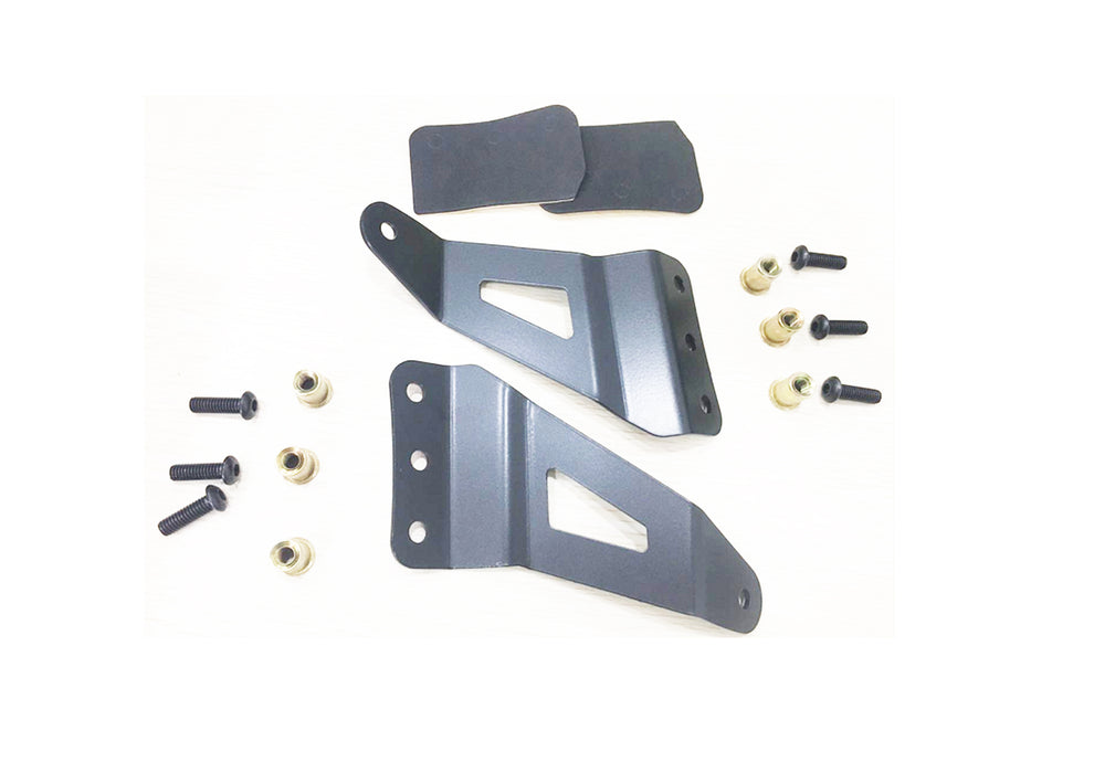 TrailFX MBC02B Windshield Mount One 50 In Double Row Straight Or Curved Light Pwdr Ctd Blac Stl - Truck Part Superstore