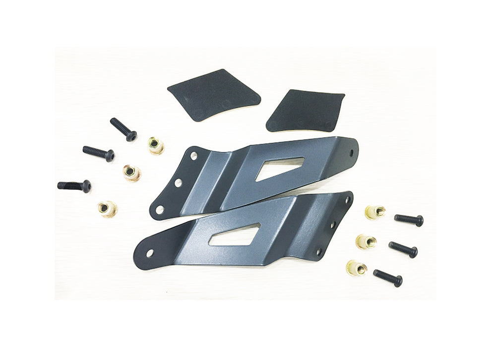 TrailFX MBC03B Windshield Mount One 50 In Double Row Straight Or CurvedPwdr Ctd Black Steel - Truck Part Superstore