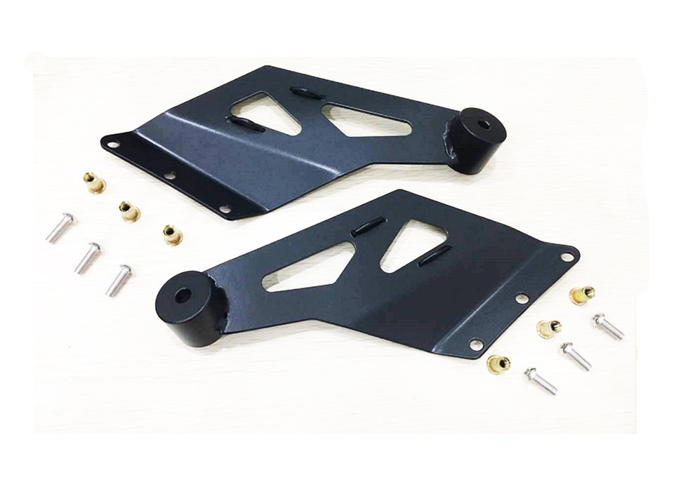 TrailFX MBD02B Windshield Mount One 50 In Double Row Straight Light Bar Pwdr Ctd Black Steel - Truck Part Superstore