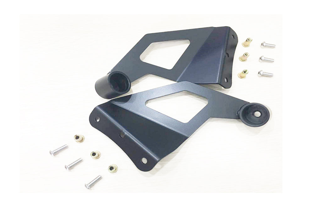 TrailFX MBF02B Windshield Mount One 50 In Double Row Straight Light Bar Pwdr Ctd Black Steel - Truck Part Superstore