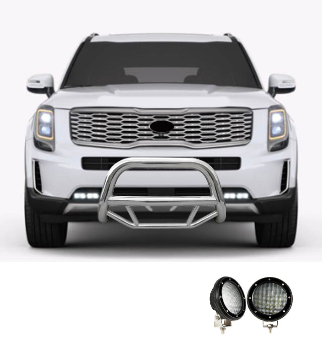 Black Horse Off Road MBS-B7502-PLFB Stainless Steel Stainless Steel No skid plate - Truck Part Superstore