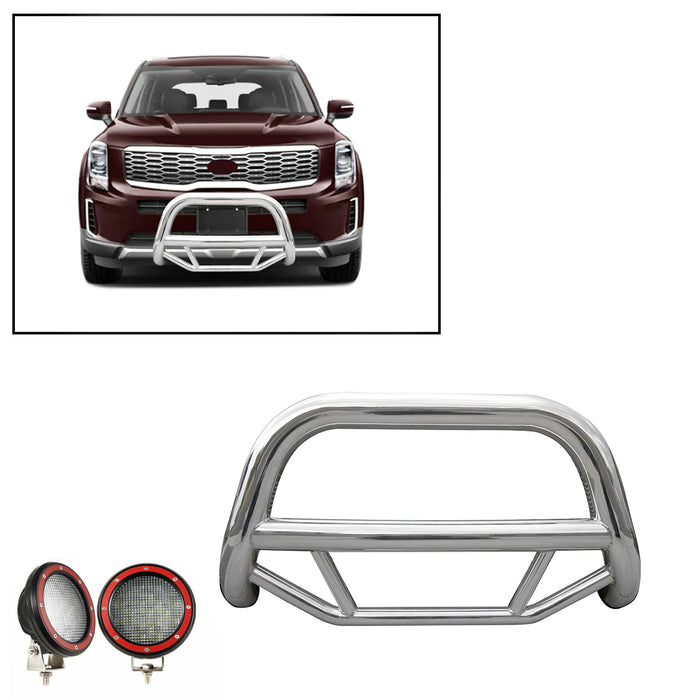 Black Horse Off Road MBS-B7502-PLFR Stainless Steel Stainless Steel No skid plate - Truck Part Superstore