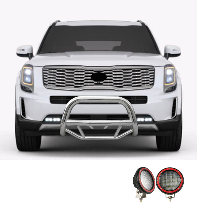 Black Horse Off Road MBS-B7502-PLFR Stainless Steel Stainless Steel No skid plate - Truck Part Superstore