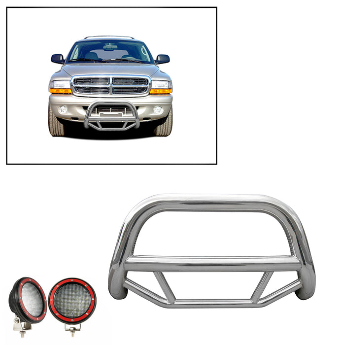 Black Horse Off Road MBS-DOB2001-PLFR Stainless Steel Stainless Steel No skid plate - Truck Part Superstore