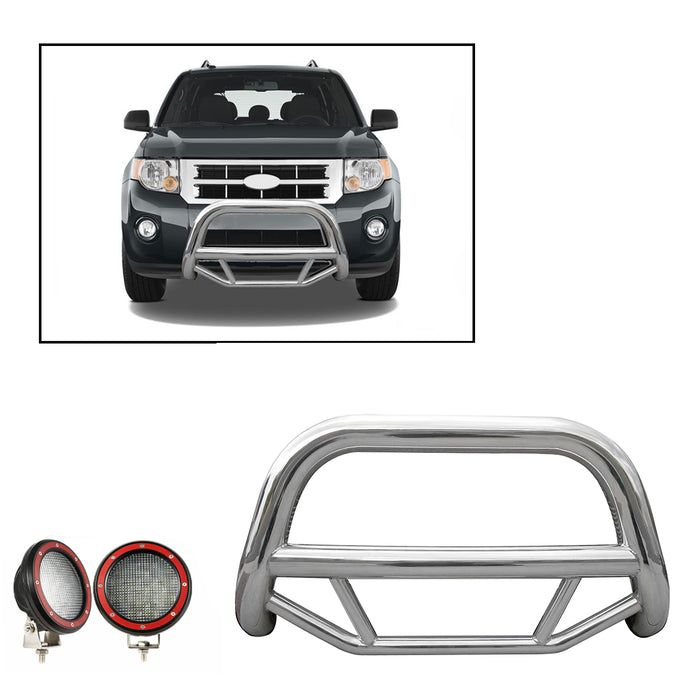 Black Horse Off Road MBS-FOB2601-PLFR Stainless Steel Stainless Steel No skid plate - Truck Part Superstore