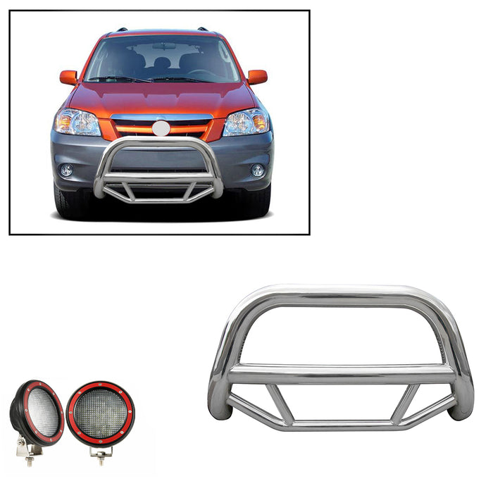 Black Horse Off Road MBS-FOB2601-PLFR Stainless Steel Stainless Steel No skid plate - Truck Part Superstore