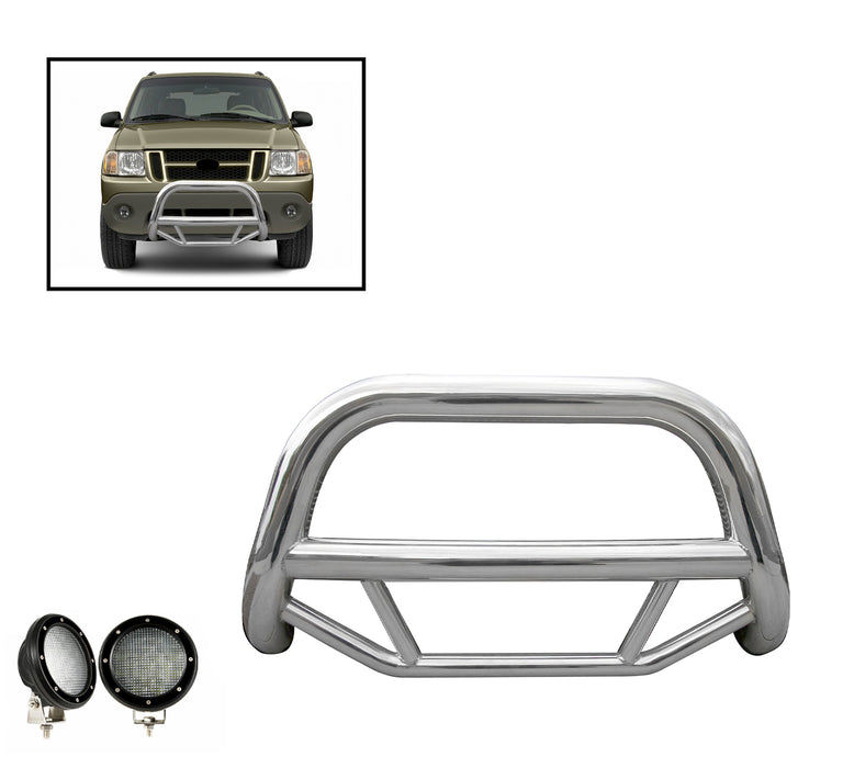 Black Horse Off Road MBS-FOB2801-PLFB Stainless Steel Stainless Steel No skid plate - Truck Part Superstore