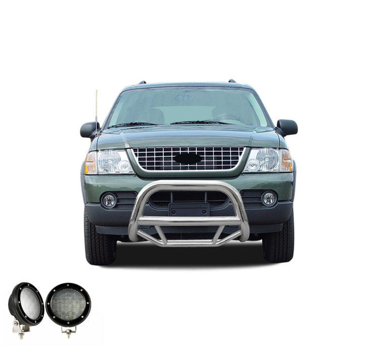 Black Horse Off Road MBS-FOB2801-PLFB Stainless Steel Stainless Steel No skid plate - Truck Part Superstore