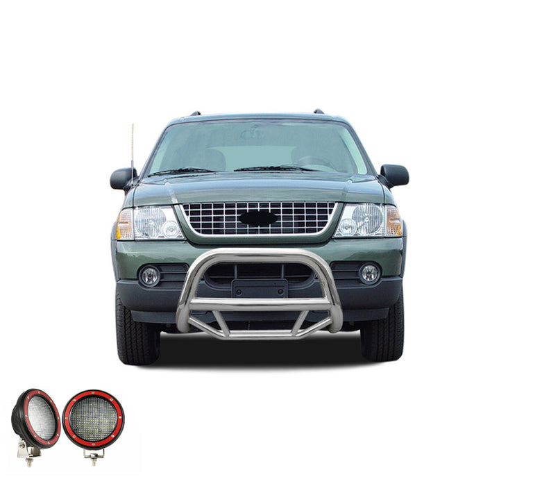 Black Horse Off Road MBS-FOB2801-PLFR Stainless Steel Stainless Steel No skid plate - Truck Part Superstore