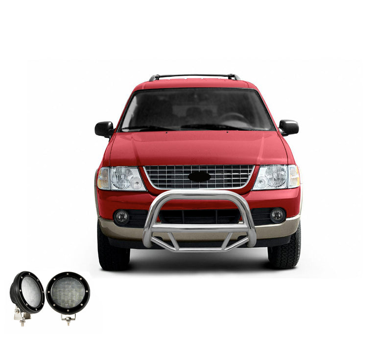 Black Horse Off Road MBS-FOB2901-PLFB Stainless Steel Stainless Steel No skid plate - Truck Part Superstore