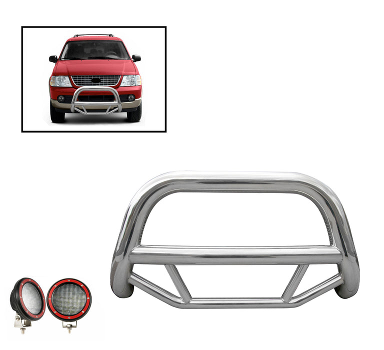 Black Horse Off Road MBS-FOB2901-PLFR Stainless Steel Stainless Steel No skid plate - Truck Part Superstore