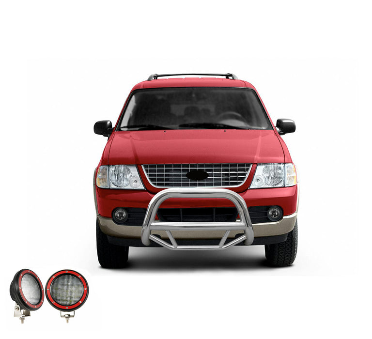 Black Horse Off Road MBS-FOB2901-PLFR Stainless Steel Stainless Steel No skid plate - Truck Part Superstore