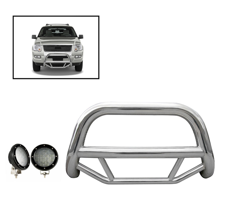 Black Horse Off Road MBS-FOC2005-PLFB Stainless Steel Stainless Steel No skid plate - Truck Part Superstore