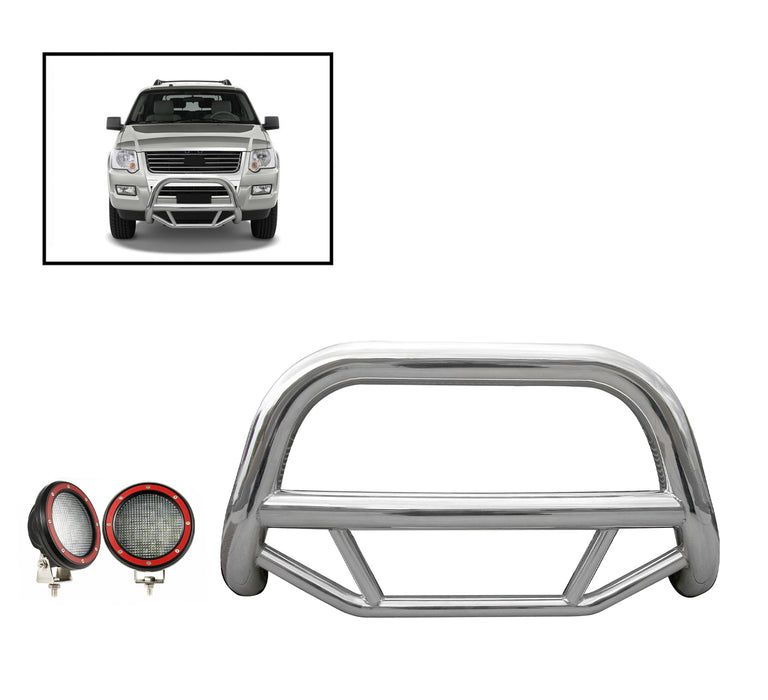 Black Horse Off Road MBS-FOC2005-PLFR Stainless Steel Stainless Steel No skid plate - Truck Part Superstore