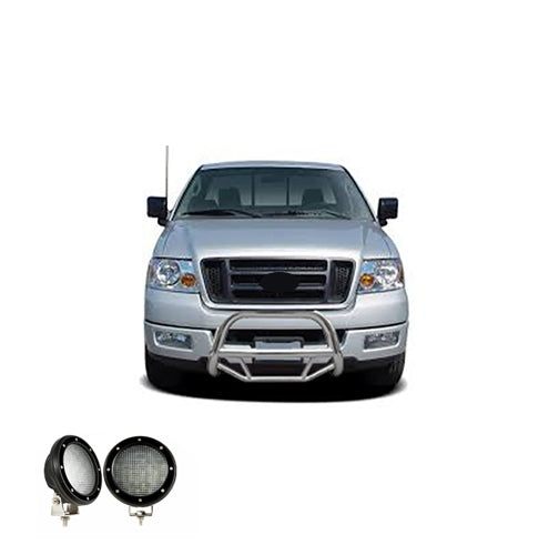 Black Horse Off Road MBS-FOC2105-PLFB Stainless Steel Stainless Steel No skid plate - Truck Part Superstore