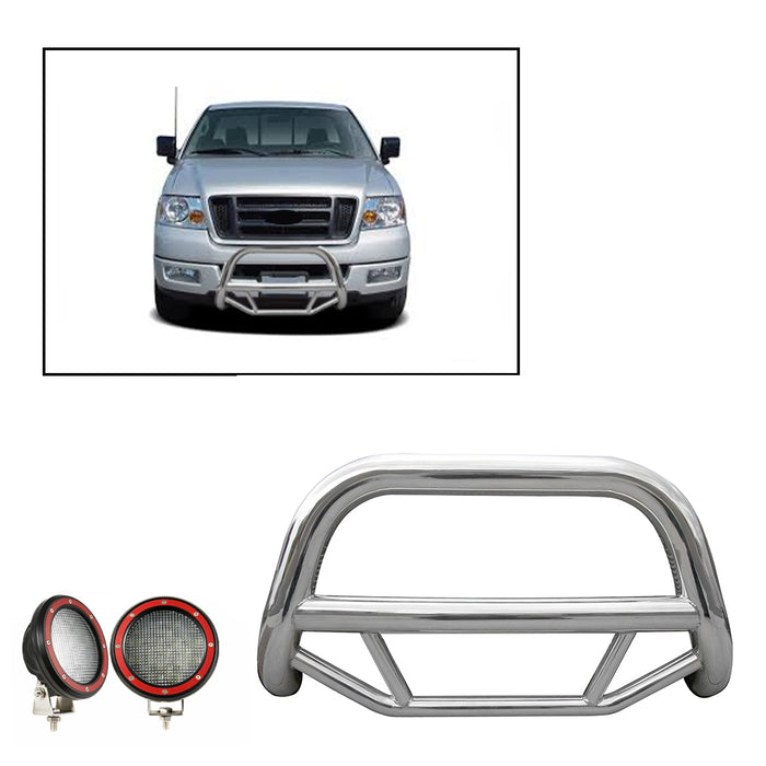 Black Horse Off Road MBS-FOC2105-PLFR Stainless Steel Stainless Steel No skid plate - Truck Part Superstore