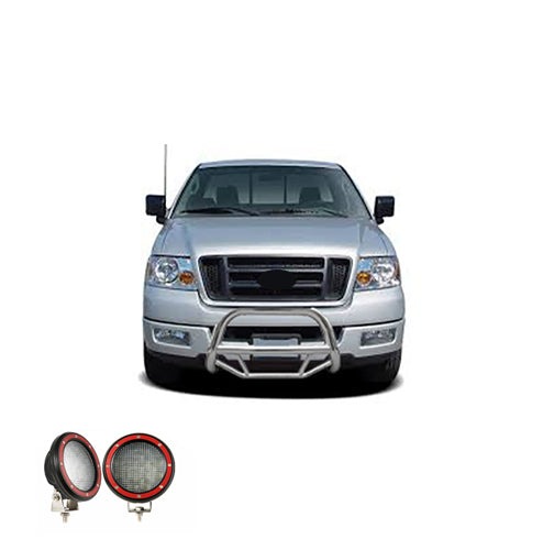 Black Horse Off Road MBS-FOC2105-PLFR Stainless Steel Stainless Steel No skid plate - Truck Part Superstore