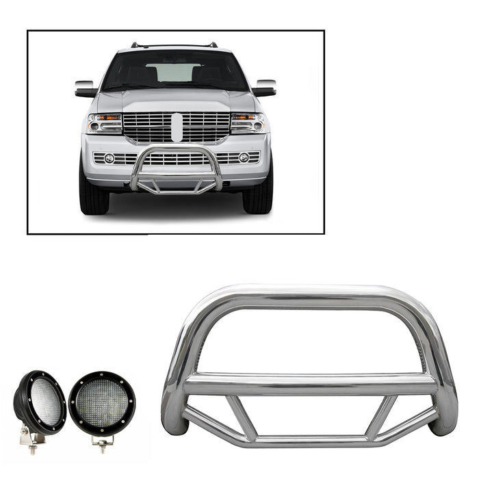 Black Horse Off Road MBS-FOE2011-PLFB Stainless Steel Stainless Steel No skid plate - Truck Part Superstore