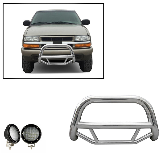 Black Horse Off Road MBS-GMB1701-PLFB Stainless Steel Stainless Steel No skid plate - Truck Part Superstore