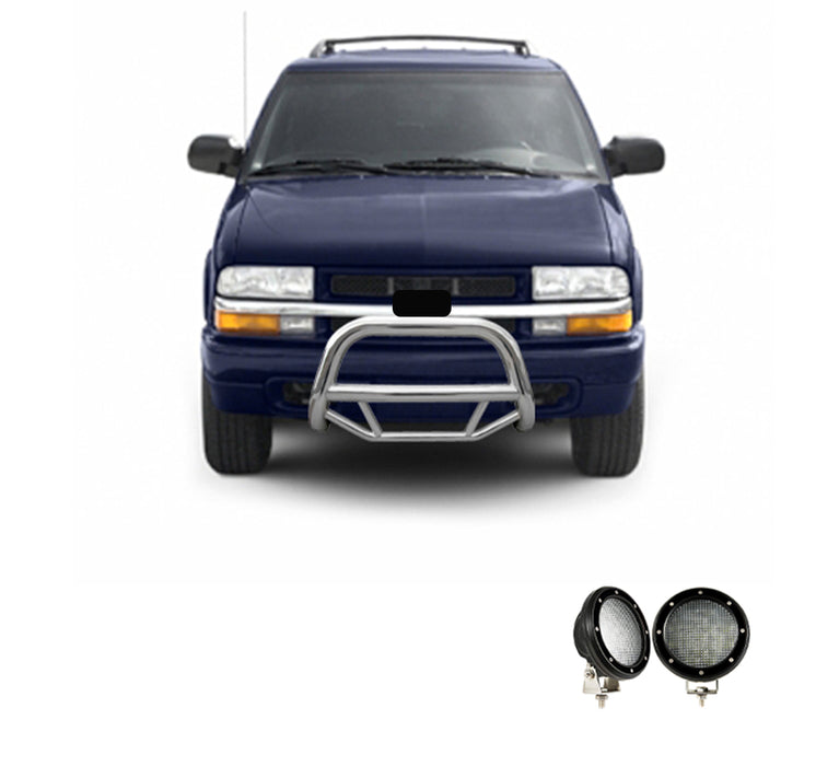 Black Horse Off Road MBS-GMB1701-PLFB Stainless Steel Stainless Steel No skid plate - Truck Part Superstore