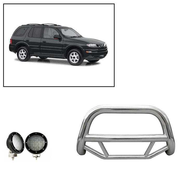 Black Horse Off Road MBS-GMB1801-PLFB Stainless Steel Stainless Steel No skid plate - Truck Part Superstore