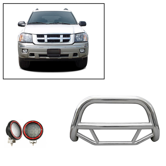 Black Horse Off Road MBS-GMB1801-PLFR Stainless Steel Stainless Steel No skid plate - Truck Part Superstore