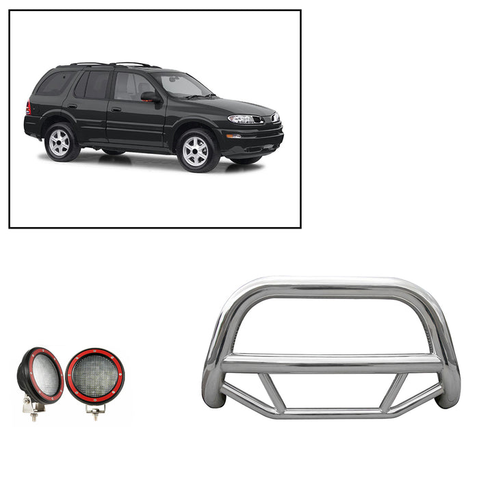 Black Horse Off Road MBS-GMB1801-PLFR Stainless Steel Stainless Steel No skid plate - Truck Part Superstore