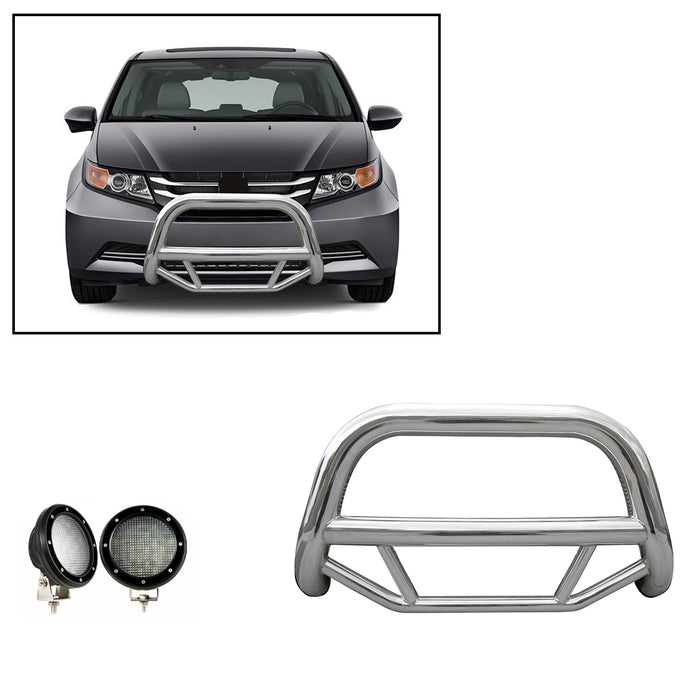 Black Horse Off Road MBS-HOB3101-PLFB Stainless Steel Stainless Steel No skid plate - Truck Part Superstore