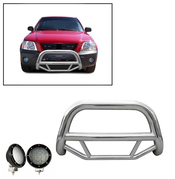 Black Horse Off Road MBS-HOB3501-PLFB Stainless Steel Stainless Steel No skid plate - Truck Part Superstore