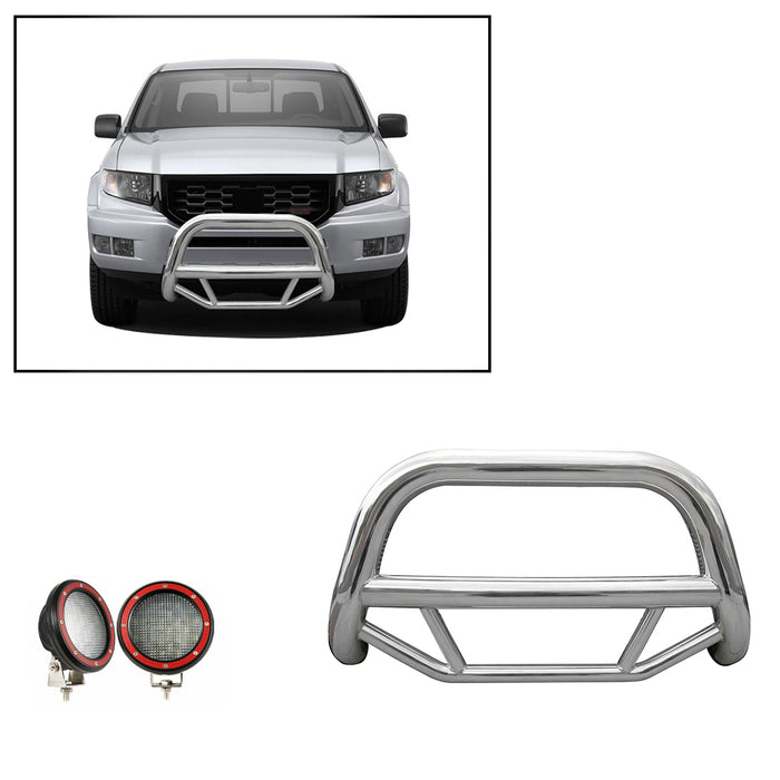 Black Horse Off Road MBS-HOC5005-PLFR Stainless Steel Stainless Steel No skid plate - Truck Part Superstore