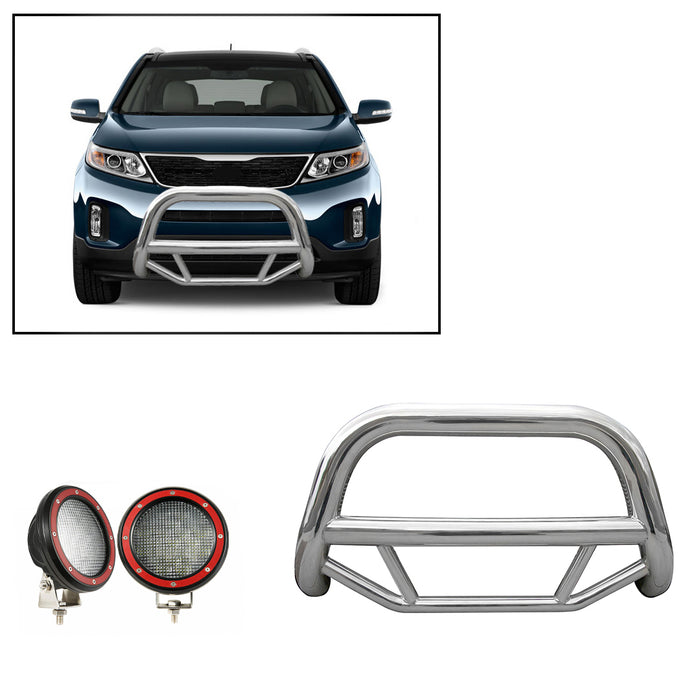 Black Horse Off Road MBS-HYB6101-PLFR Stainless Steel Stainless Steel No skid plate - Truck Part Superstore