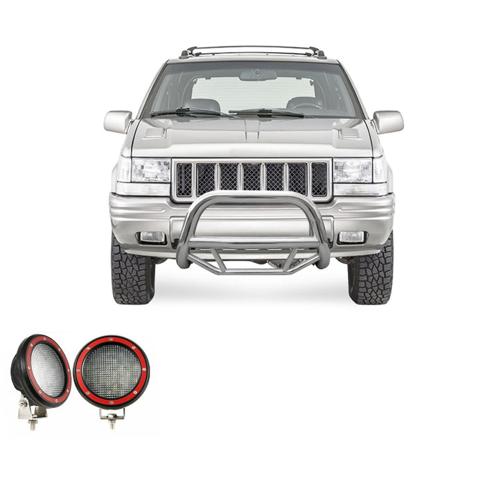 Black Horse Off Road MBS-JEB3901-PLFR Stainless Steel Stainless Steel No skid plate - Truck Part Superstore