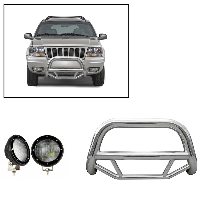 Black Horse Off Road MBS-JEB4001-PLFB Stainless Steel Stainless Steel No skid plate - Truck Part Superstore