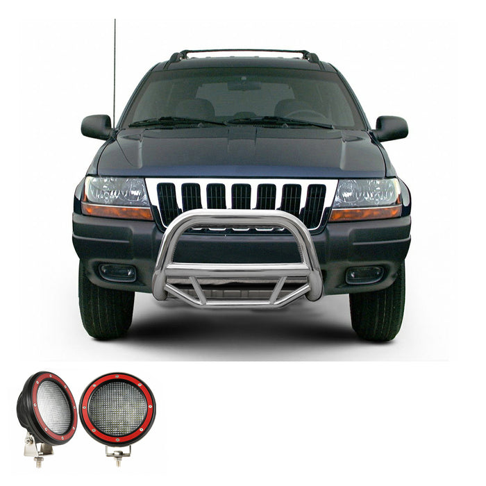 Black Horse Off Road MBS-JEB4001-PLFR Stainless Steel Stainless Steel No skid plate - Truck Part Superstore