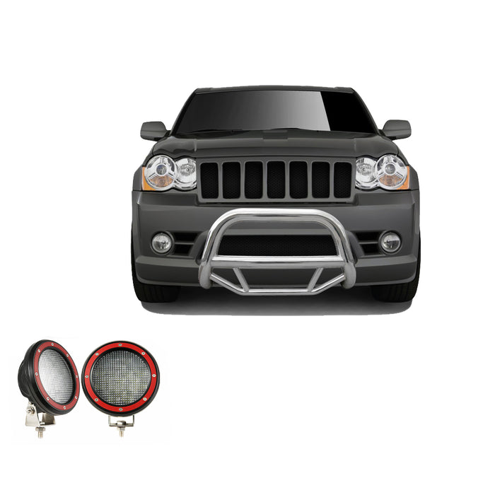 Black Horse Off Road MBS-JEB9106-PLFR Stainless Steel Stainless Steel No skid plate - Truck Part Superstore