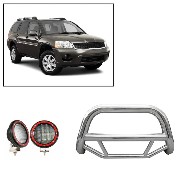 Black Horse Off Road MBS-MIB8001-PLFR Stainless Steel Stainless Steel No skid plate - Truck Part Superstore