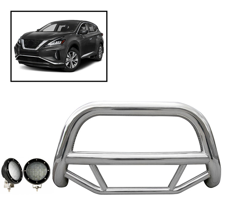 Black Horse Off Road MBS-NIA1602-PLFB Stainless Steel Stainless Steel No skid plate - Truck Part Superstore