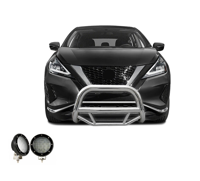 Black Horse Off Road MBS-NIA1602-PLFB Stainless Steel Stainless Steel No skid plate - Truck Part Superstore
