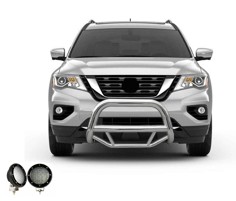 Black Horse Off Road MBS-NIA1802-PLFB Stainless Steel Stainless Steel No skid plate - Truck Part Superstore