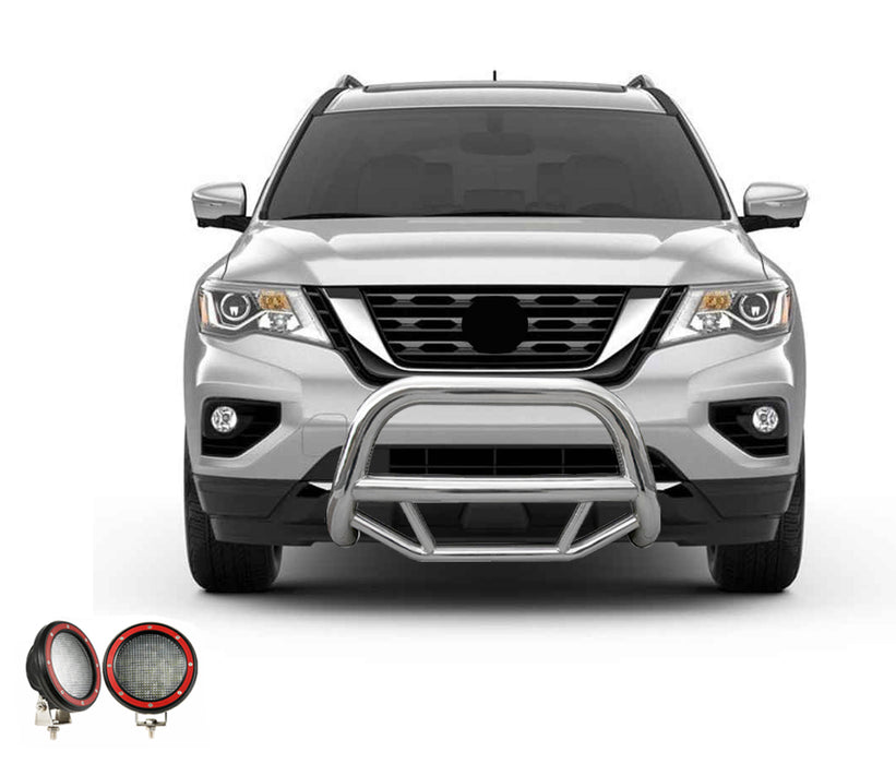 Black Horse Off Road MBS-NIA1802-PLFR Stainless Steel Stainless Steel No skid plate - Truck Part Superstore