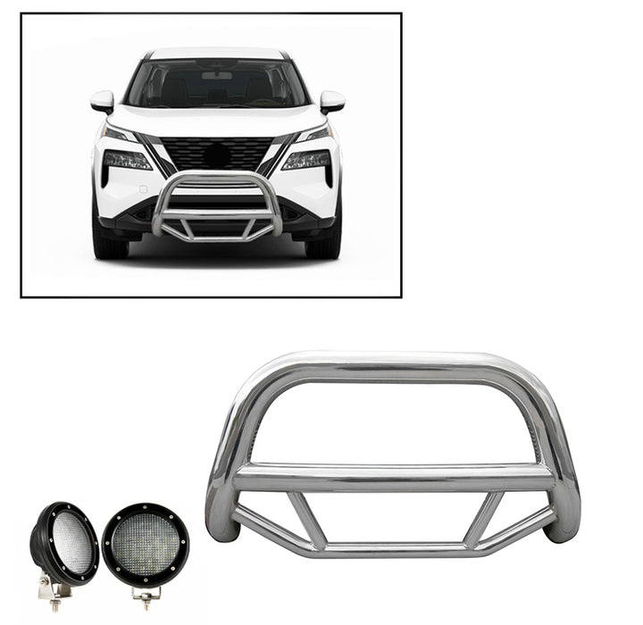 Black Horse Off Road MBS-NIA902-PLFB Stainless Steel Stainless Steel No skid plate - Truck Part Superstore