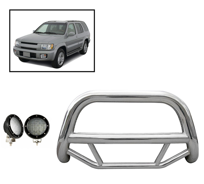 Black Horse Off Road MBS-NIB4201-PLFB Stainless Steel Stainless Steel No skid plate - Truck Part Superstore